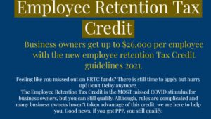 THE EMPLOYEE RETENTION TAX CREDIT- A GAME-CHANGING OPPORTUNITY FOR ENTREPRENEURS