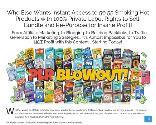 PLR Blowout – 55 Area of interest eBook Merchandise with Full Personal Label Rights