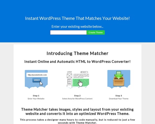 Immediate Wordpess Theme To Match Your Current Web site Design!