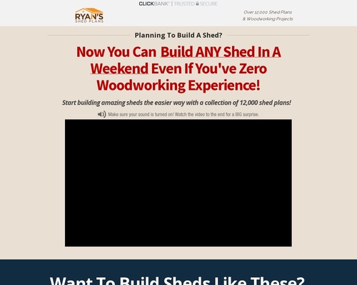 Ryan Shed Plans 12,000 Shed Plans and Designs For Straightforward Shed Constructing! – RyanShedPlans