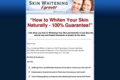 Pores and skin Whitening Perpetually – Whitening Your Pores and skin Simply, Naturally and Perpetually