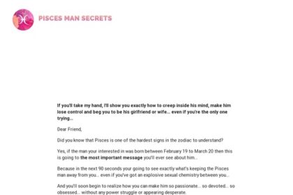 Pisces Man Secrets and techniques by Relationship Astrologer Anna Kovach » Books